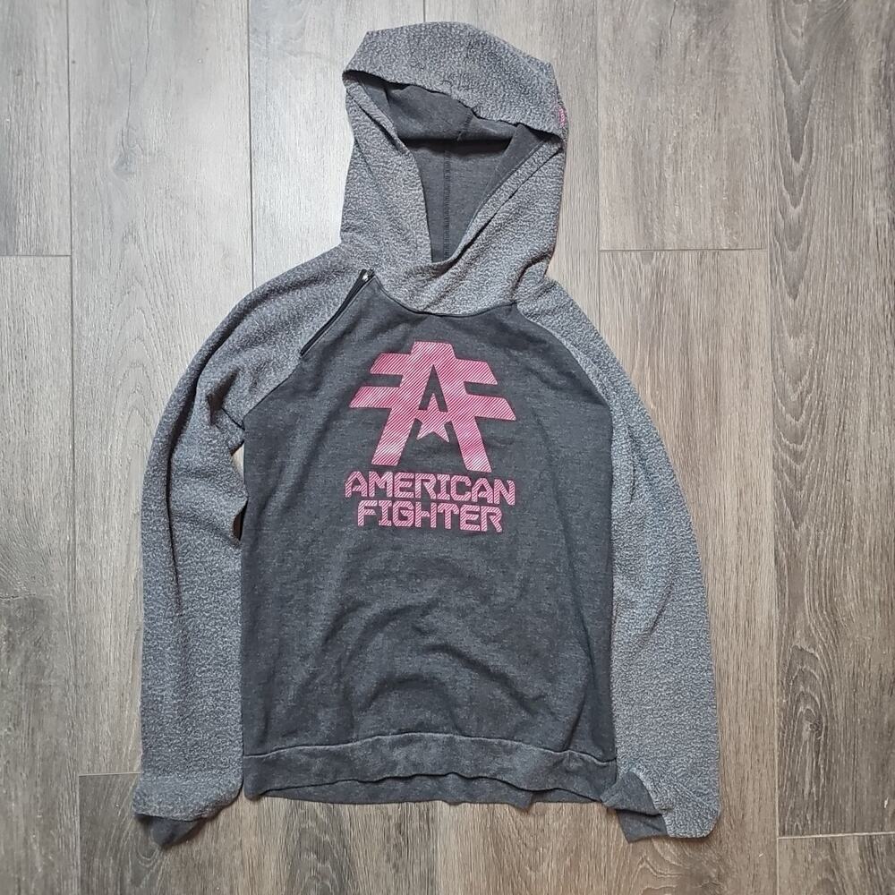 AMERICAN FIGHTER BKE Women's Hoodie Pullover Athletic Biker Medium